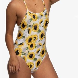 Jolyn - Jackson Tie-Back Suit, Sunflower Print, Size 34, Brand New with Tags!